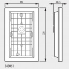 343061-BTcino Inbouwkader voor Linea 3000-BTicino